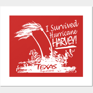 I survived Hurricane Harvey Posters and Art